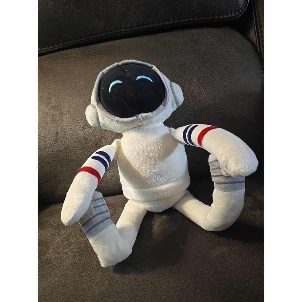 Astronaut Spaceman In White Suit Plush‎ 15" Stuffed Animal Hook & Loop No Tag